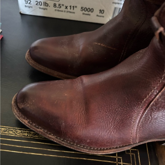 Frye Brown Leather Riding Boots - Picture 8 of 8
